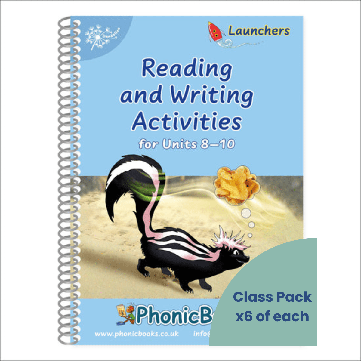 Dandelion Launchers, Reading And Writing Activities Units 8 - 10 - 6 Pack - ABC School Supplies