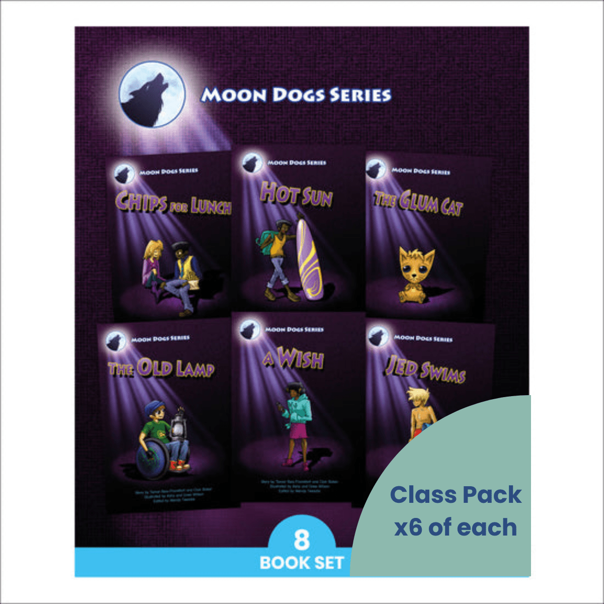 Dandelion Moon Dogs Series, Set 2 (8 Titles) - 6 Pack - ABC School Supplies