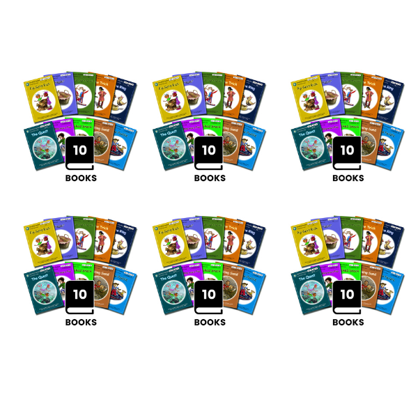 Dandelion Readers, Set 1 Units 11 - 20 (10 Titles) - 6 Pack - ABC School Supplies