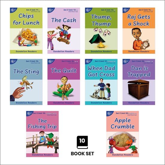 Dandelion Readers, Set 2 Units 11 - 20 (10 Titles) - ABC School Supplies