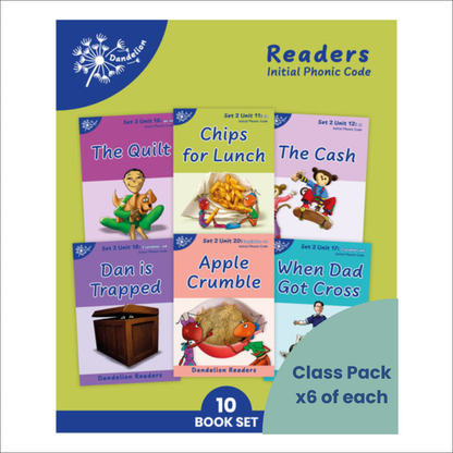 Dandelion Readers, Set 2 Units 11-20 (10 Titles) - 6 Pack