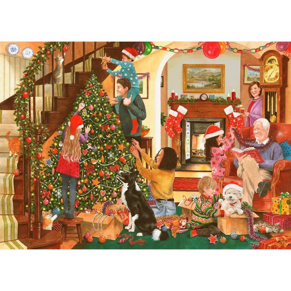 Decorating The Tree - BIG 500 Piece Jigsaw Puzzle - ABC School Supplies