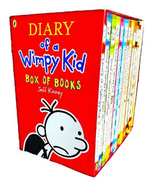 **Diary of a Wimpy Kid Box of Books by Jeff Kinney 12 Book Collection Set - Ages 7 - 12 - Paperback - ABC School Supplies