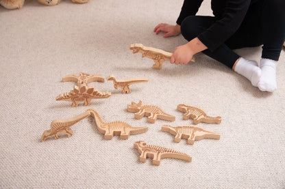 Dinosaur Wooden Blocks - ABC School Supplies