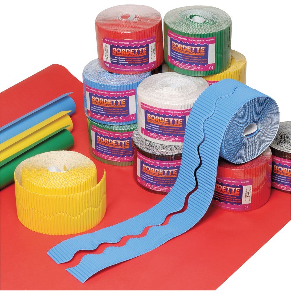 Display Rolls & Borders Stockroom Assortment 16 x 15m Primary Colours - ABC School Supplies