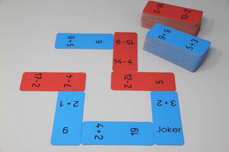Domino Game Addition And Subtraction In The 20 Number Range - ABC School Supplies