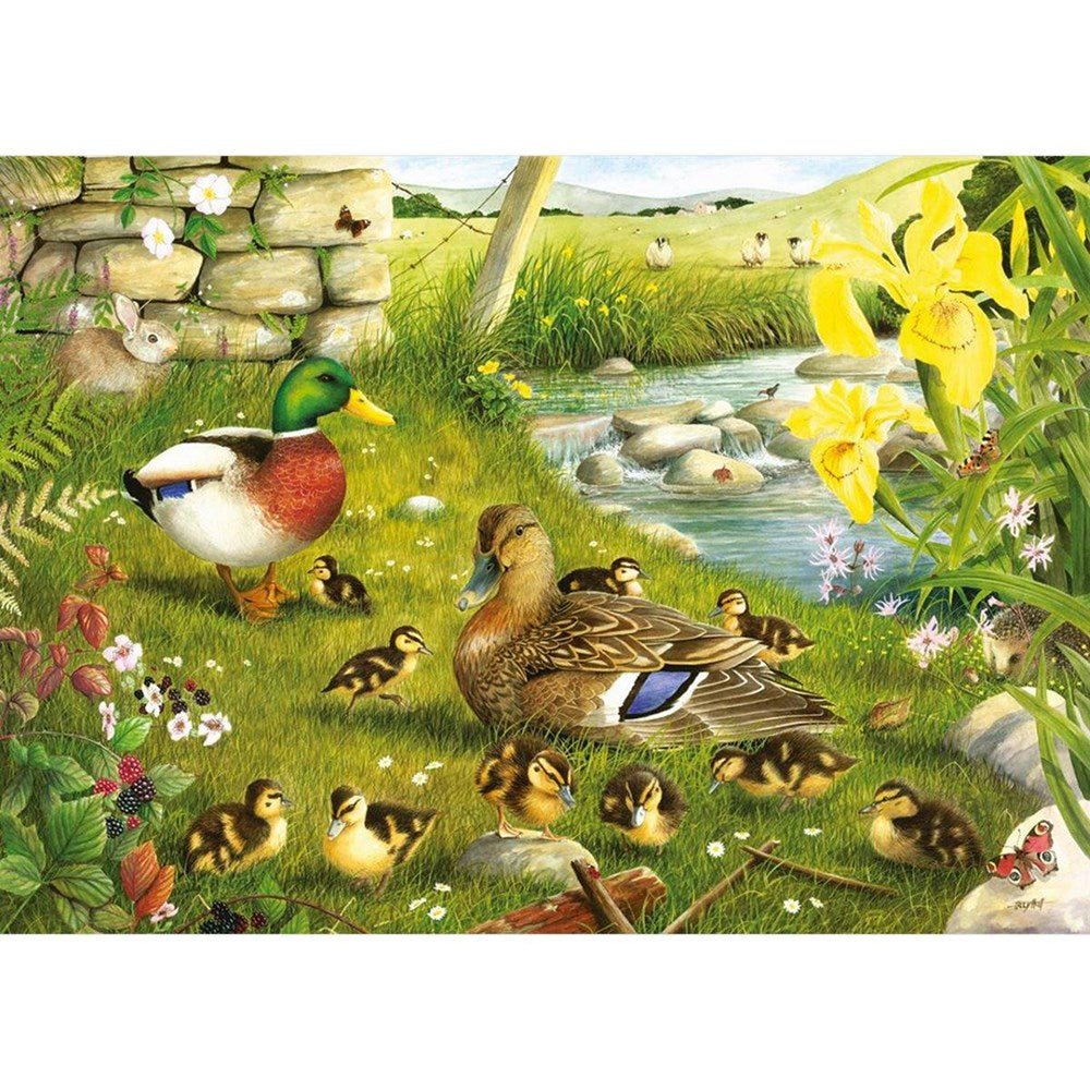 Ducks To Water - BIG 500 Piece Jigsaw Puzzle - ABC School Supplies