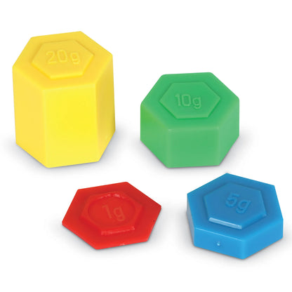 Learning Resources Hexagram Metric Weight Set (Set of 54)