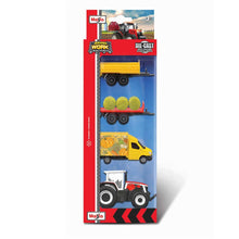 Mini Working Machines - 4 Pack of Tractors Massey Fergusson