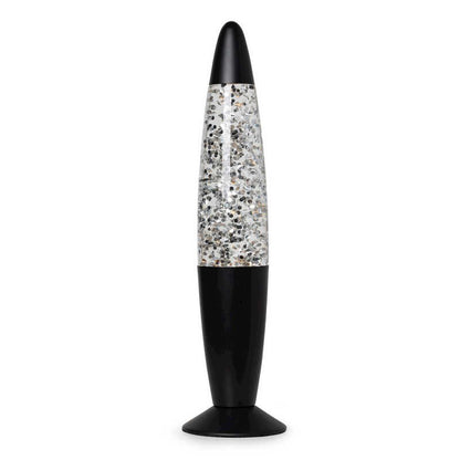Lumez Glitter Lamp - Silver and Black