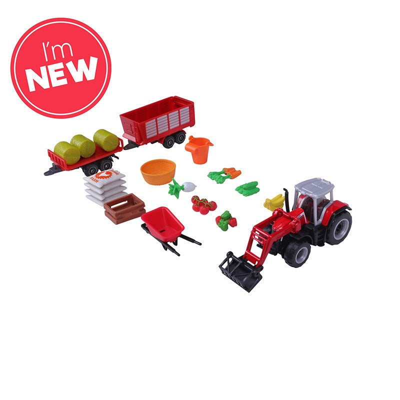 Mini Working Machines - Farm Set - Massey Ferguson