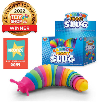 Slug Fidget Toy 19cm Rainbow