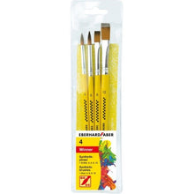 Eberhard Faber Synthetic Paint Brushes Set Of 4 - ABC School Supplies