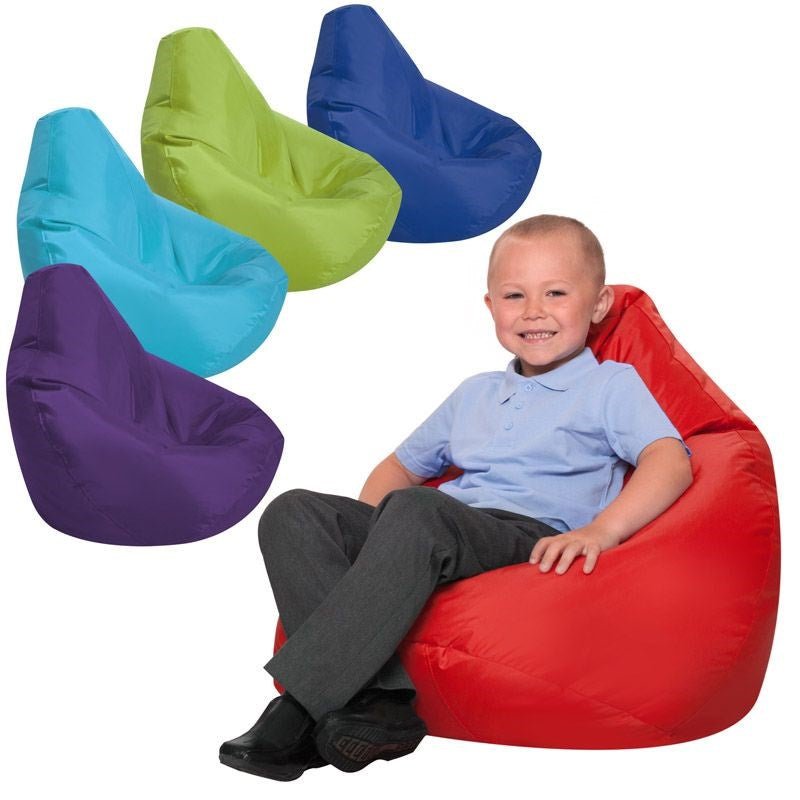 Eden Learning Bean Bag Reading Chair With High Back, Brights (Pack Of 5) - ABC School Supplies