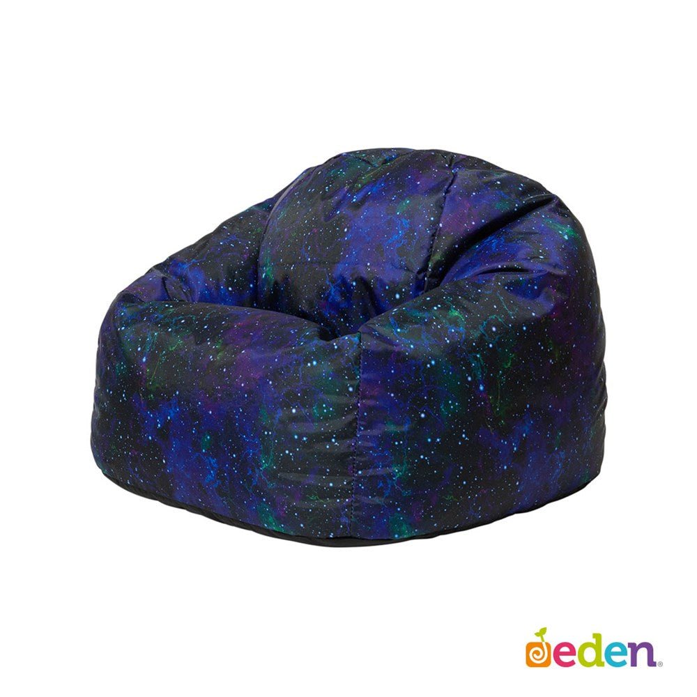 Eden Learning Galaxy Print Childrens Bean Bag - Uv Reactive - ABC School Supplies