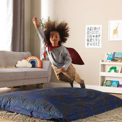 Eden Learning Galaxy Print Childrens Floor Cushion – Uv Reactive - ABC School Supplies