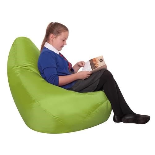 Eden Learning Large Reading Bean Chair, Lime - ABC School Supplies