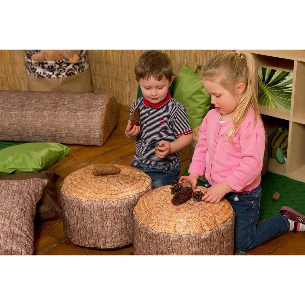 Eden Learning Learn About Nature Tree Stump Stools - Set Of 3 - ABC School Supplies