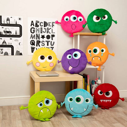 Eden Learning Monster Emotion Cushions - Pack Of 8 - ABC School Supplies