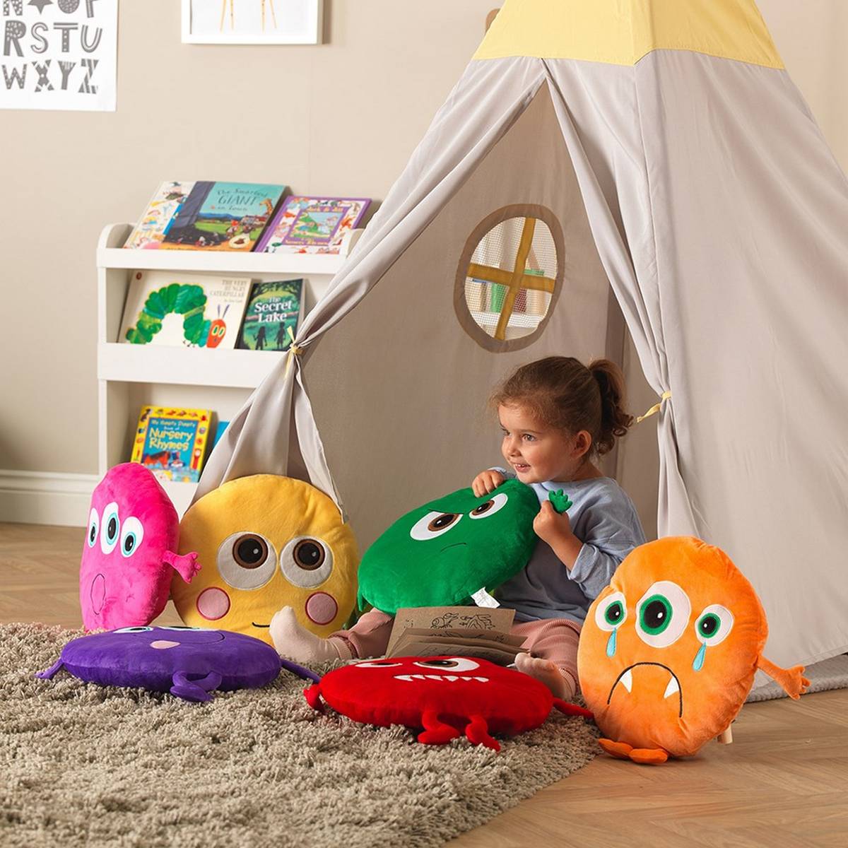 Eden Learning Monster Emotion Cushions - Pack Of 8 - ABC School Supplies
