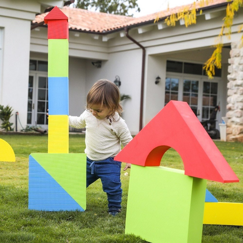 Edushape Coloured Edu - Blocks, Big (32 Pcs) - ABC School Supplies