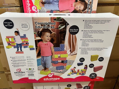 Edushape Corrugated Edu - Blocks Set Of 52 - ABC School Supplies