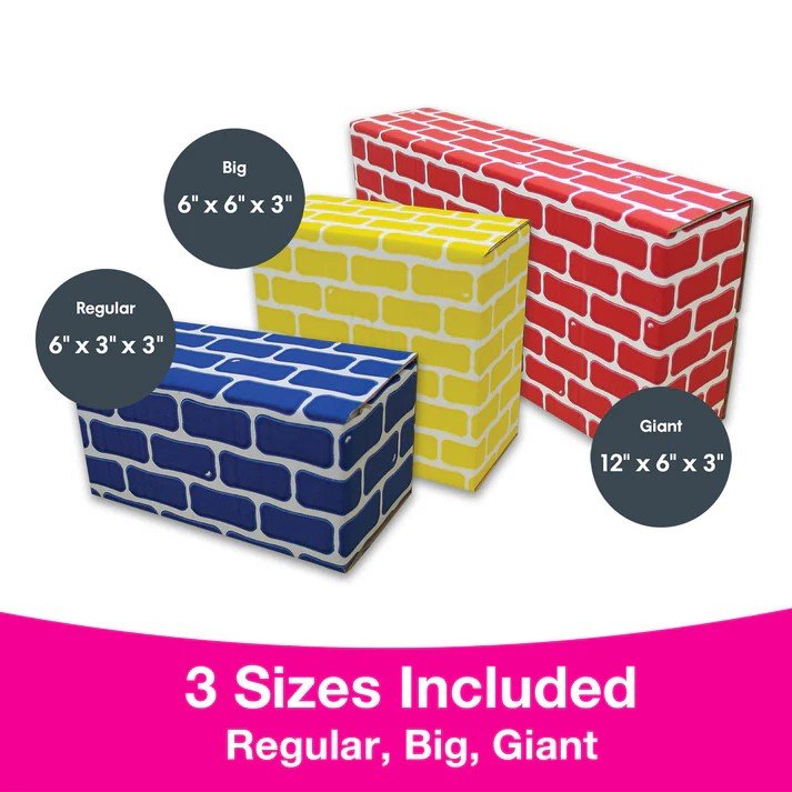 Edushape Corrugated Edu - Blocks Set of 84 - ABC School Supplies