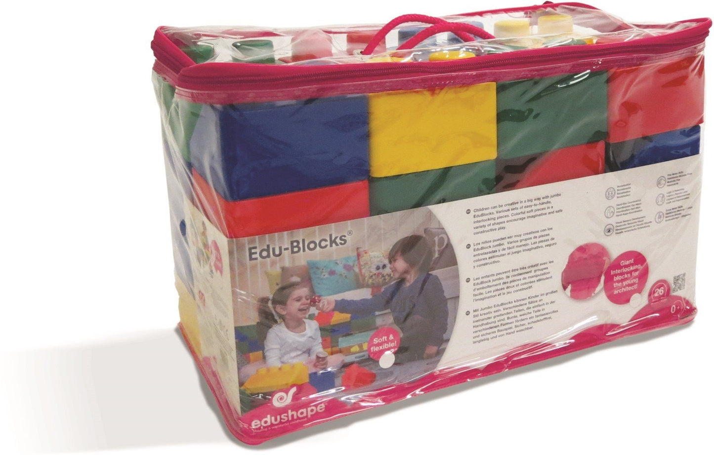 Edushape Giant Flexi Edu - Blocks Set Of 26Pcs - ABC School Supplies