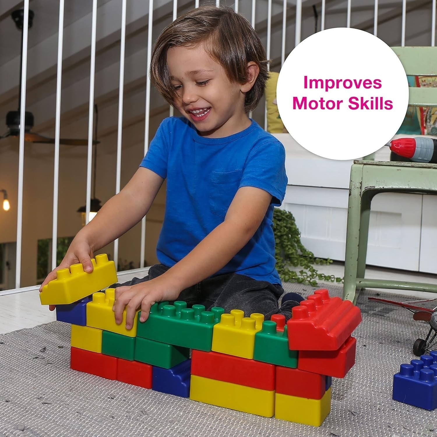 Edushape Mini Edu - Blocks Flexible Blocks Set of 26 Pieces - ABC School Supplies