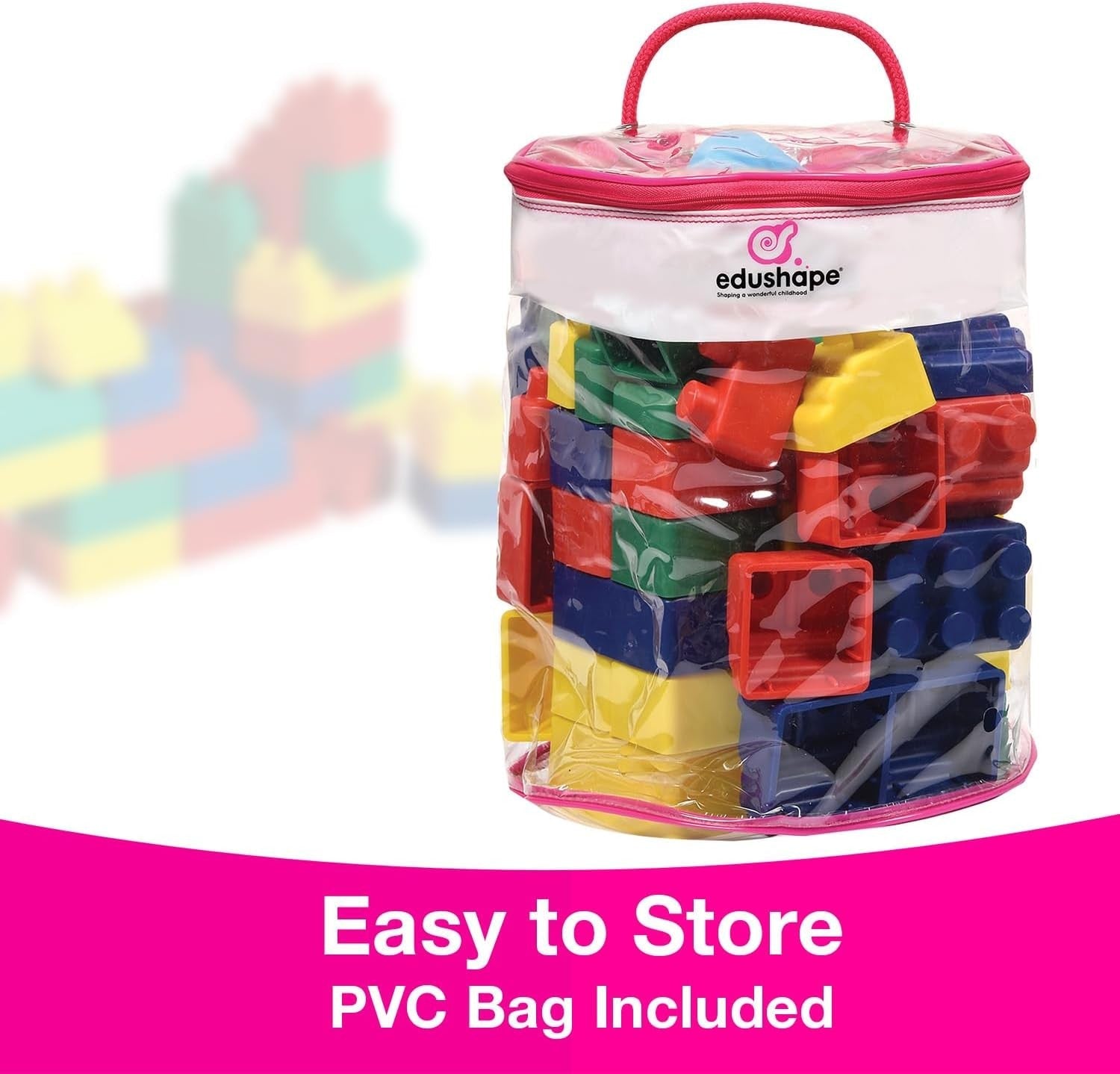 Edushape Mini Edu - Blocks Flexible Blocks Set of 26 Pieces - ABC School Supplies