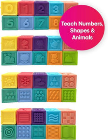 Edushape Mix & Match Textured Blocks - ABC School Supplies