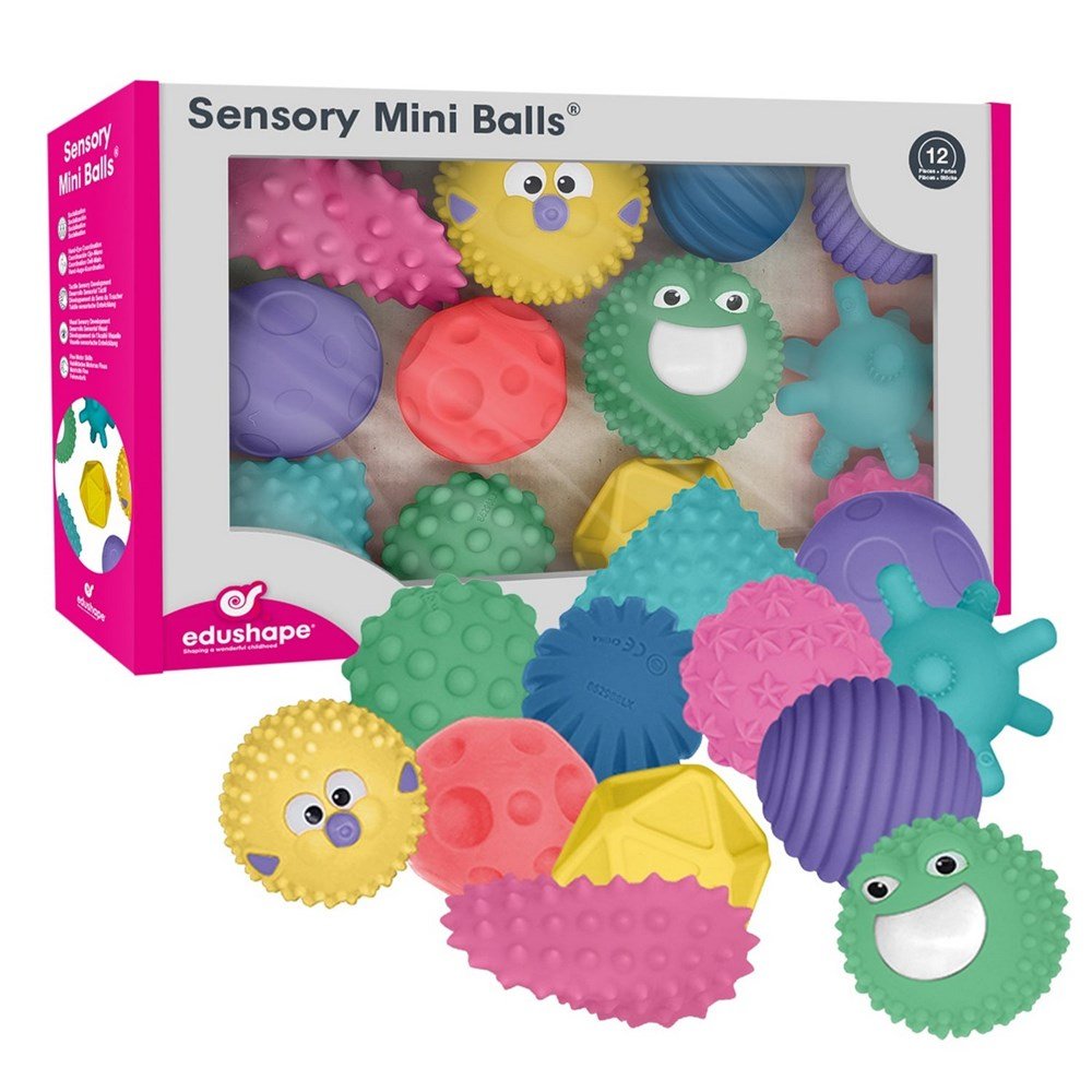 Edushape Sensory Mini Balls (12 Pcs) - ABC School Supplies