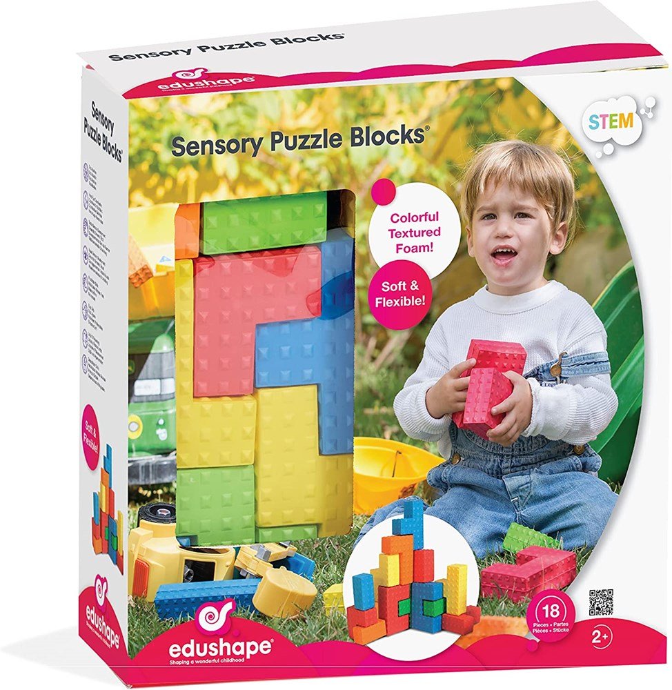 Edushape Sensory Puzzle Blocks - ABC School Supplies