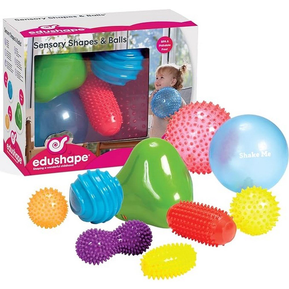 Edushape Sensory Shape And Balls, (9 Pcs) - ABC School Supplies