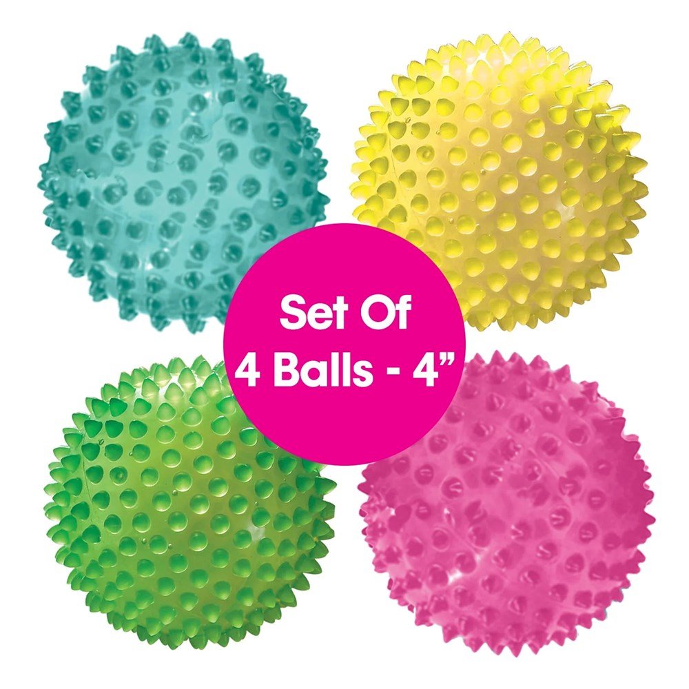 Edushape The Original Sensory Balls, See-Me 4'' (Setof 4) - ABC School Supplies