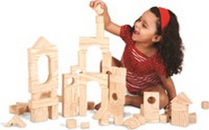 Edushape Wood - Like Edu - Blocks (80 Pcs) - ABC School Supplies