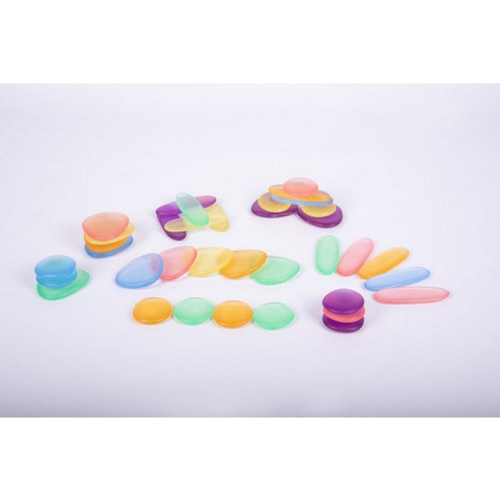 Edx Clear Junior Rainbow Pebbles - ABC School Supplies