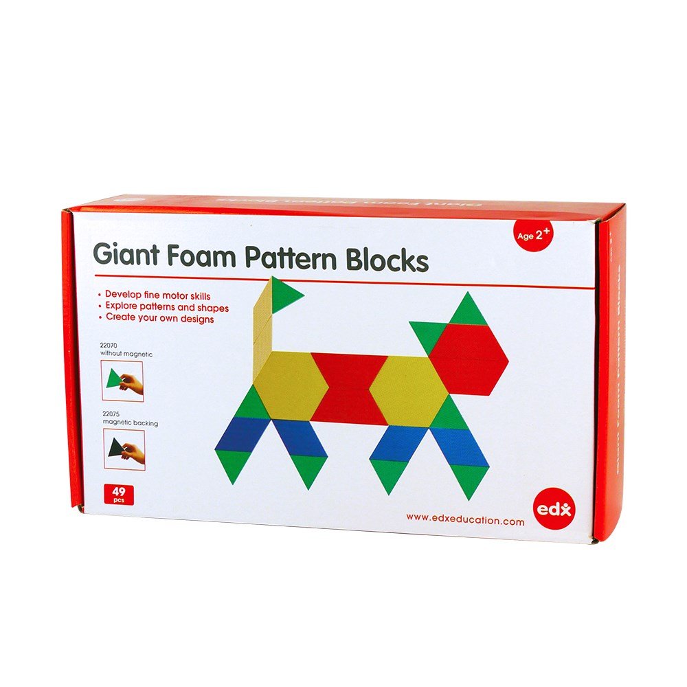 **Edx Education Giant Magnetic Pattern Blocks - ABC School Supplies