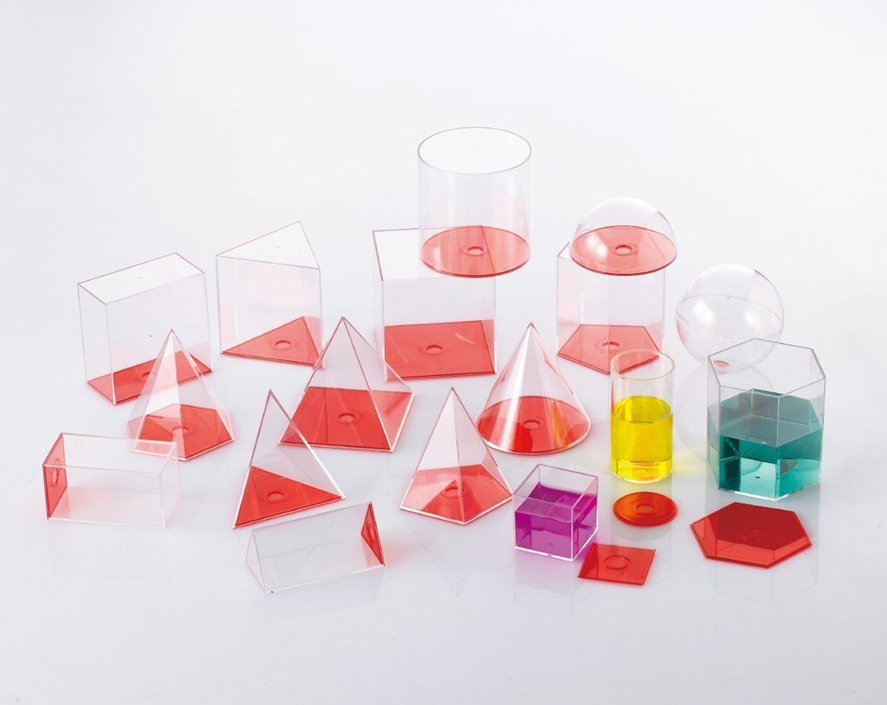 **Edx Education See Through Geometric Shapes Set of 17 - ABC School Supplies