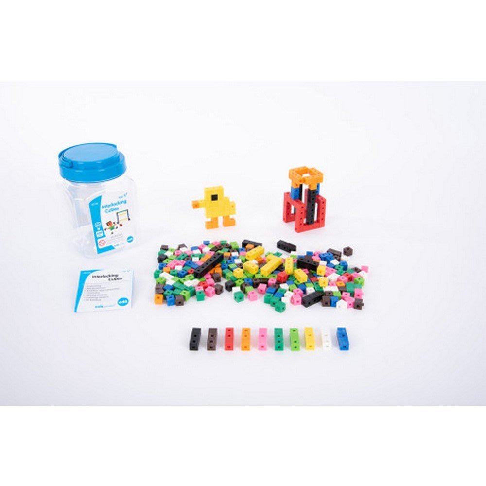 Edx Interlocking Cubes Jar – Pack Of 400 - ABC School Supplies