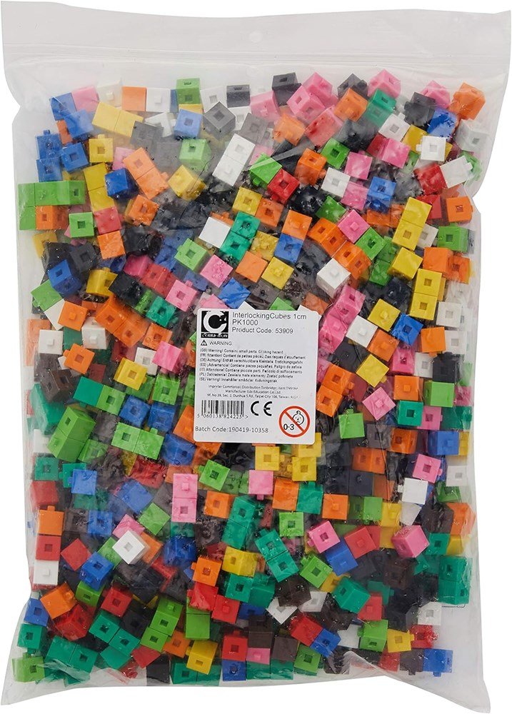 Edx Interlocking Cubes Pack Of 1000 - ABC School Supplies