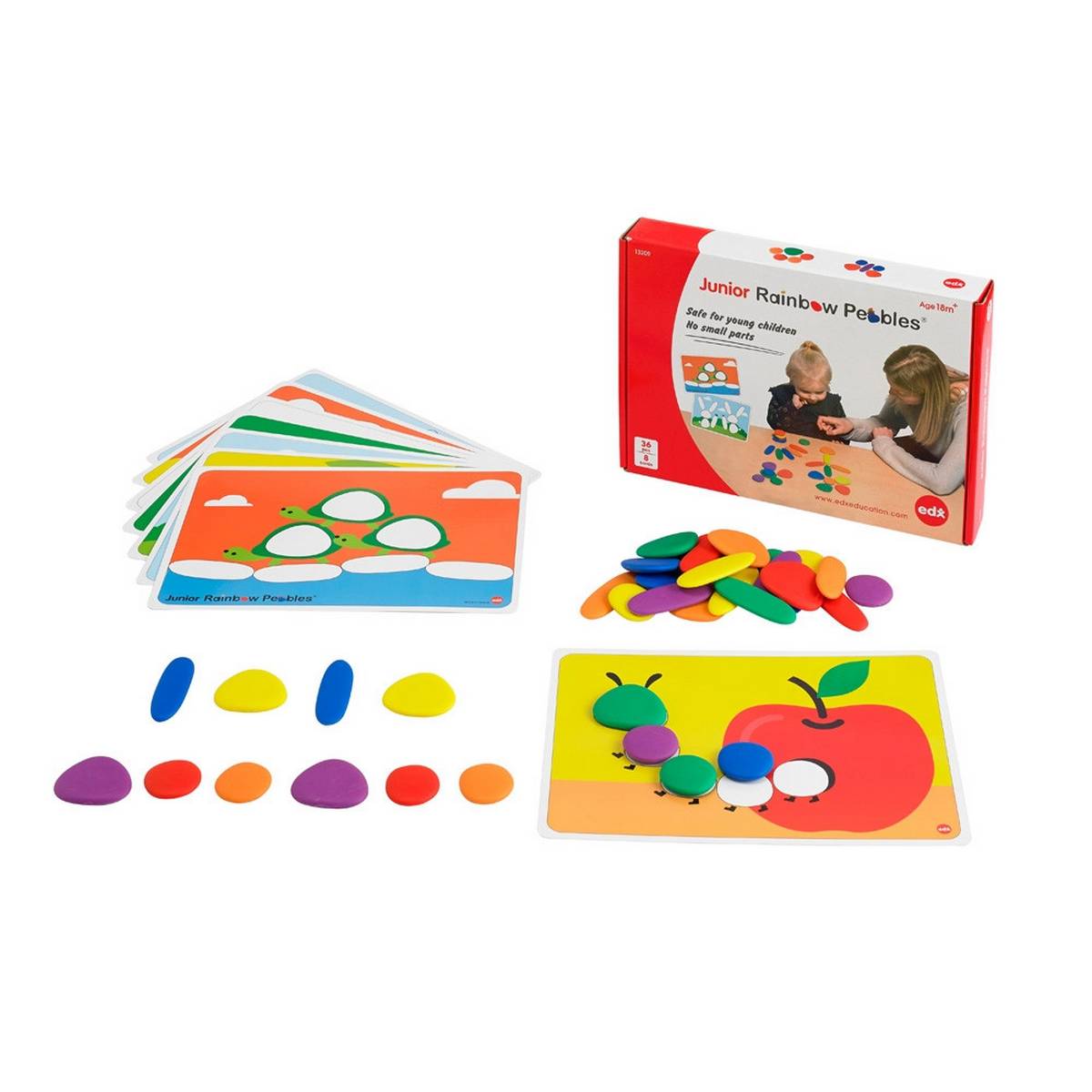 Edx Junior Rainbow Pebbles - ABC School Supplies
