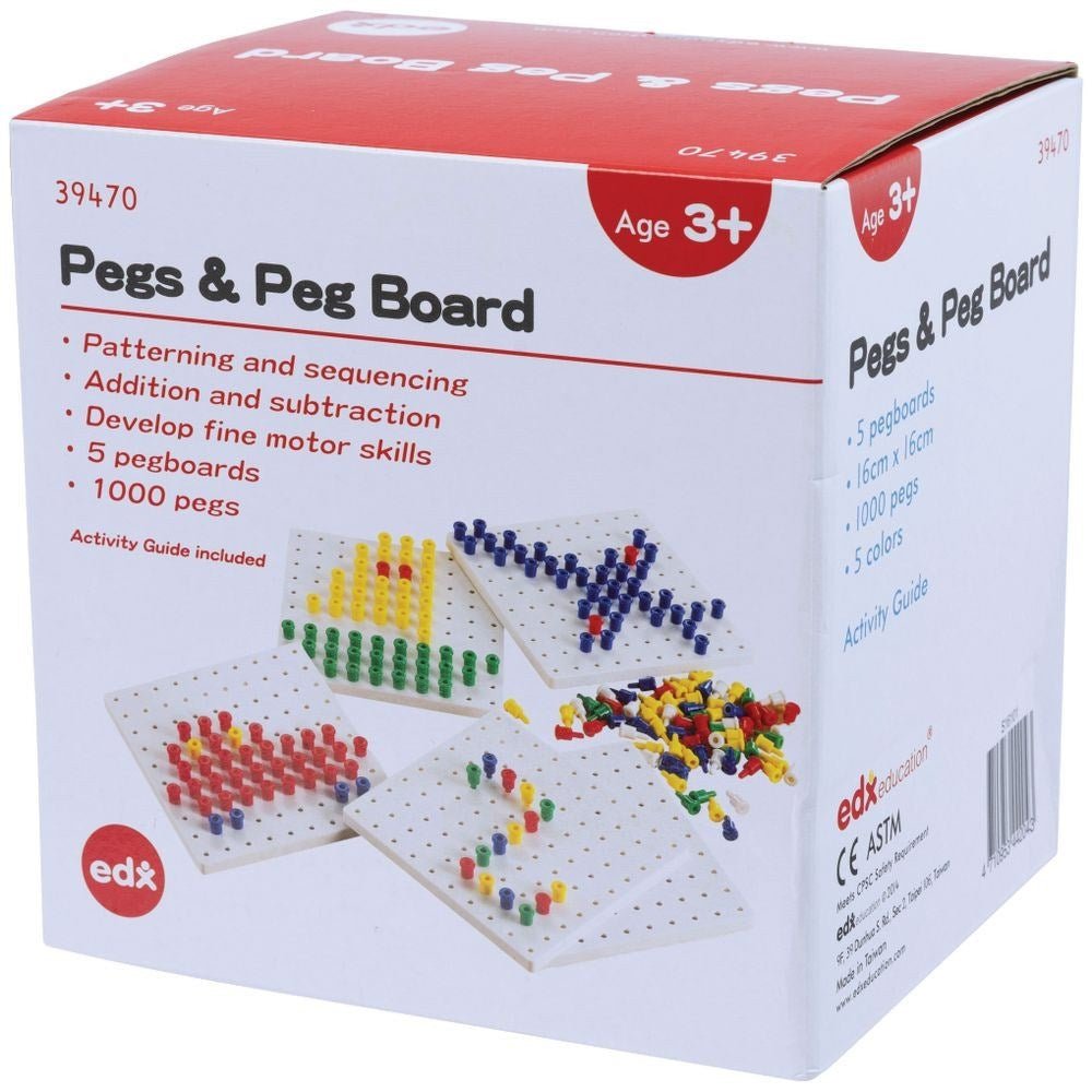 Edx Peg Boards & Pegs Value Set - ABC School Supplies