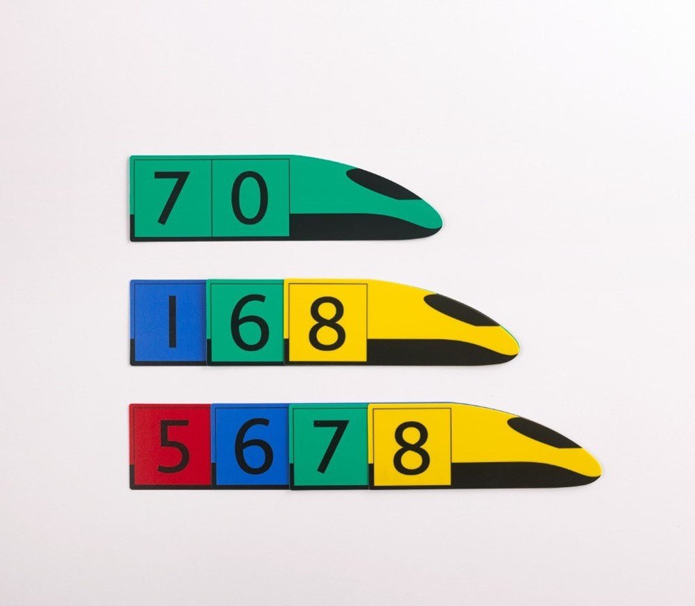 **Edx Place Value Cards (Trains) Set of 37 - ABC School Supplies
