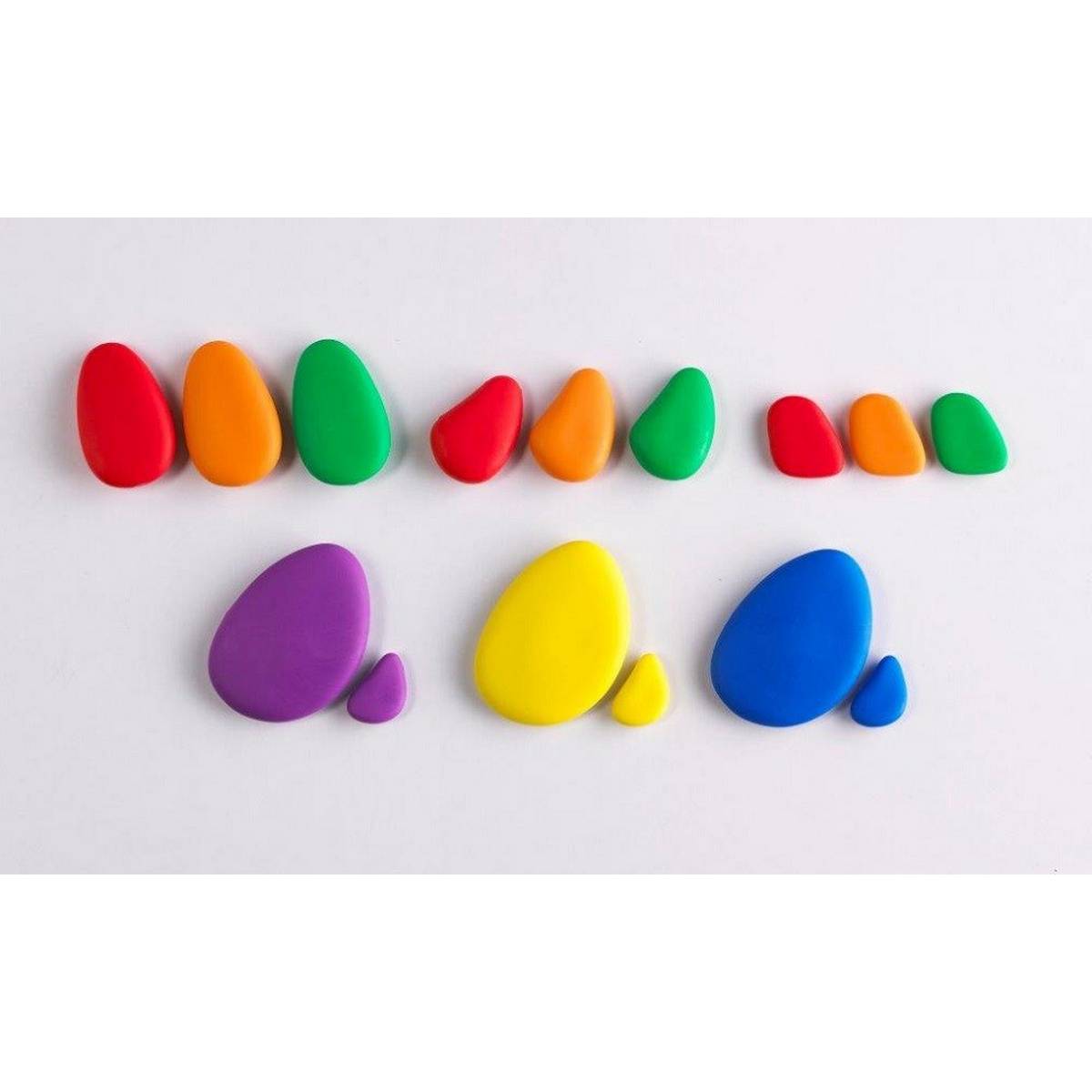 Edx Rainbow Pebbles – Pack Of 36 - ABC School Supplies