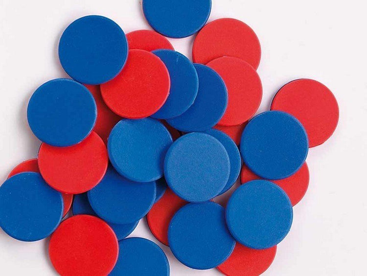 Edx Red & Blue Counters Pack Of 200 - ABC School Supplies