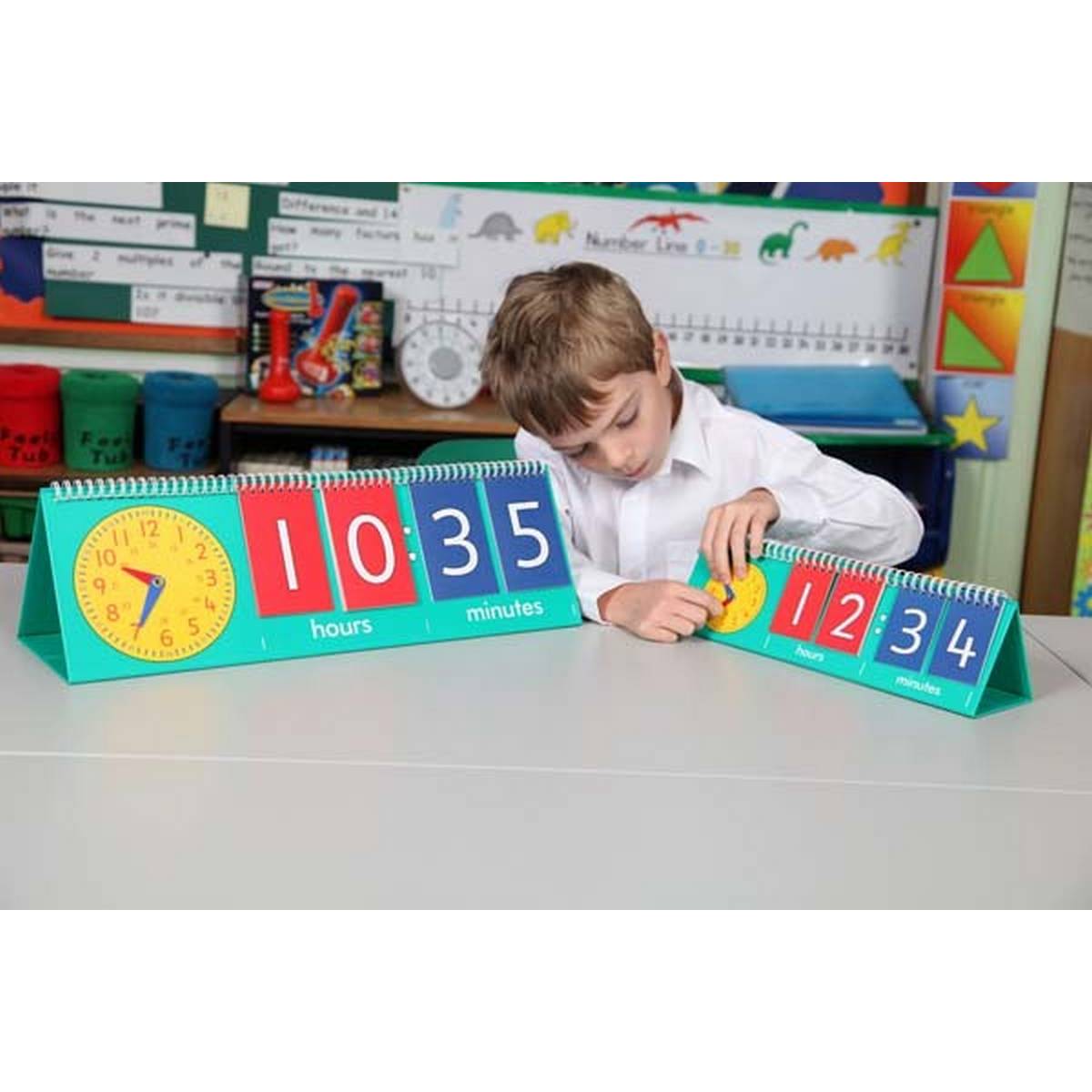 Edx Tell The Time Flip Charts Teachers Edition - ABC School Supplies