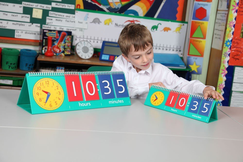 Edx Tell The Time Flip Charts Teachers Edition - ABC School Supplies