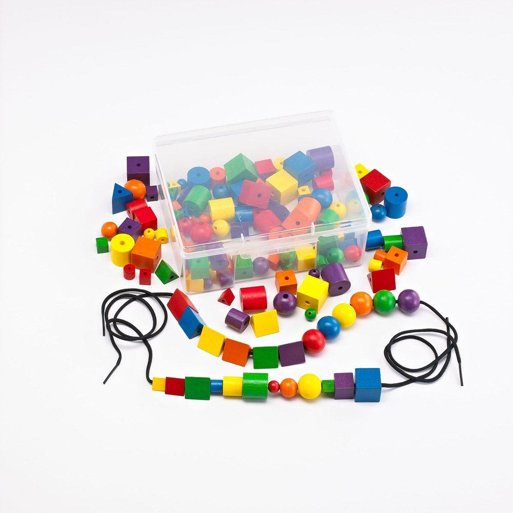 Edx Wooden Attribute Beads - ABC School Supplies