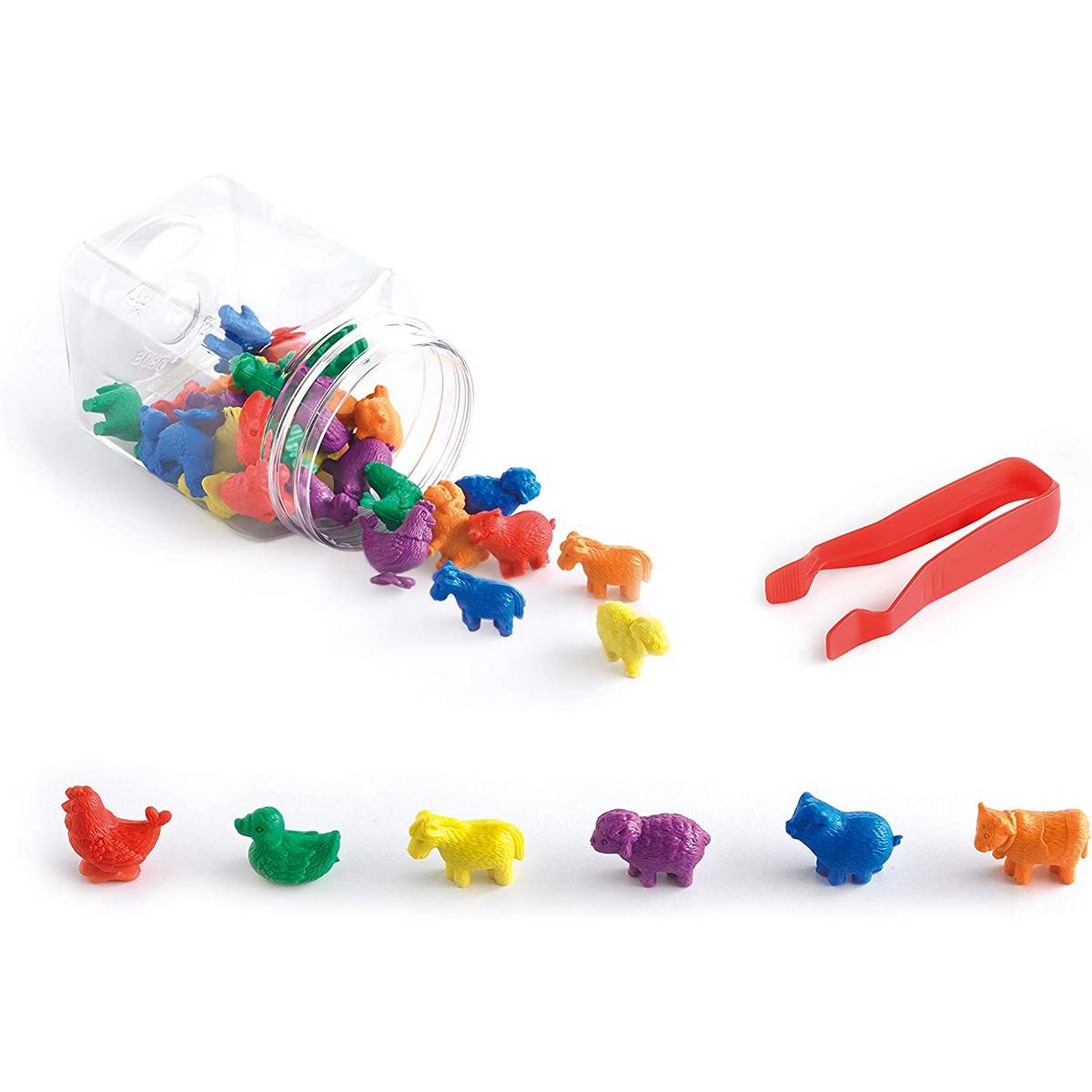 Farm Animal Counters Jar of 36